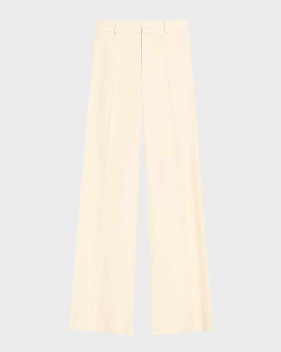 High-Rise Wide-Leg Wool Trousers